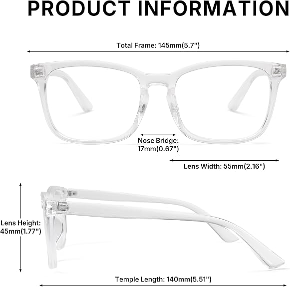Pro Acme Clear Frame Glasses