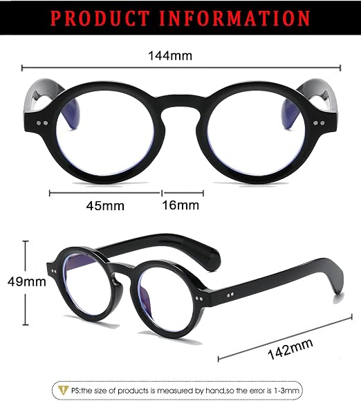 Round Frame Clear Lens Glasses