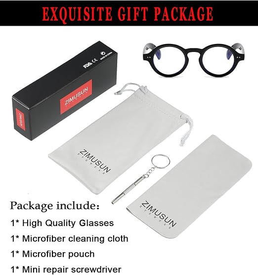 Round Frame Clear Lens Glasses