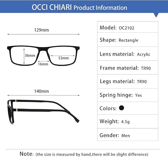 OCCI CHIARI TR90 Men's Eyeglasses