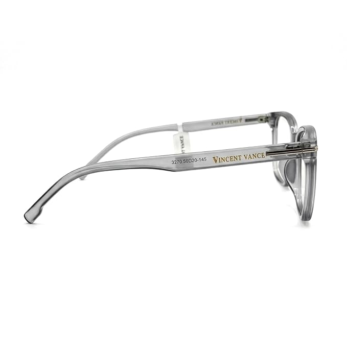 Unisex Grey Square Optical Frame