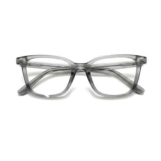 Unisex Grey Square Optical Frame