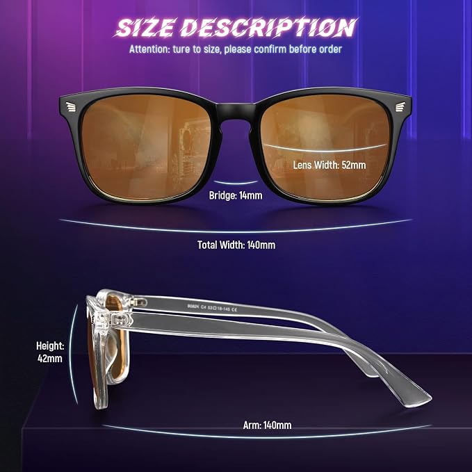 LIVHO Blue Light Blocking Gaming Glasses