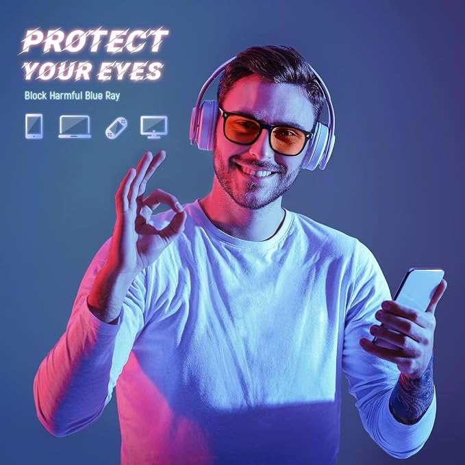 LIVHO Blue Light Blocking Gaming Glasses
