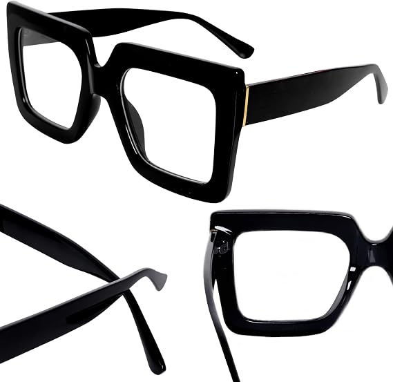 hoyuwak Oversized Square Blue Light Glasses
