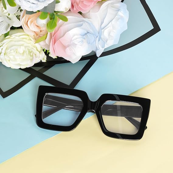 hoyuwak Oversized Square Blue Light Glasses