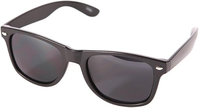 Basic Matte Black Retro Sunglasses